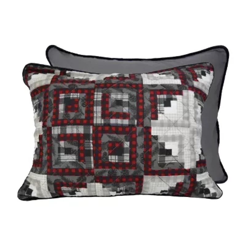 Donna Sharp Log Cabin Star Hypoallergenic Quilt Set