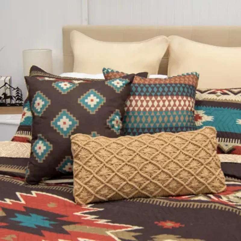 Donna Sharp Mahogany Desert Motif Throw Pillow Cover