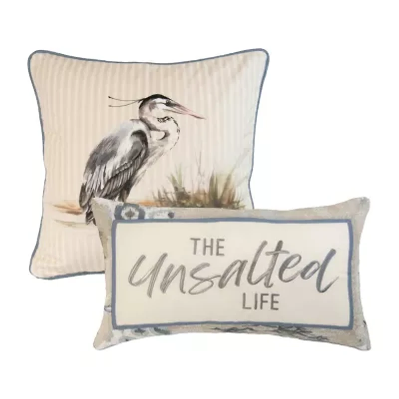 Donna Sharp Seascape 2-pc. Rectangular Throw Pillow