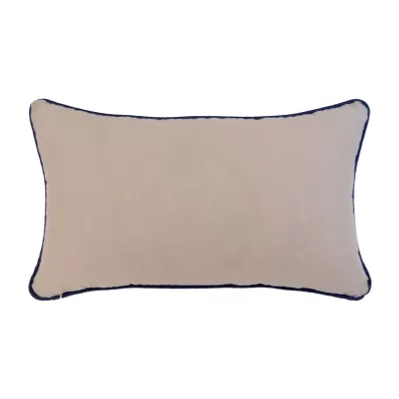 Donna Sharp Checker Indigo Nautical 2-pc. Rectangular Throw Pillow