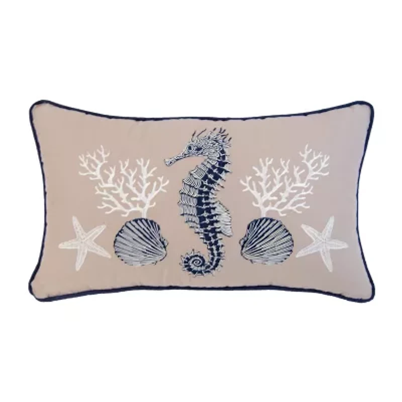 Donna Sharp Checker Indigo Nautical 2-pc. Rectangular Throw Pillow