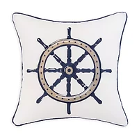 Donna Sharp Checker Indigo Nautical 2-pc. Rectangular Throw Pillow