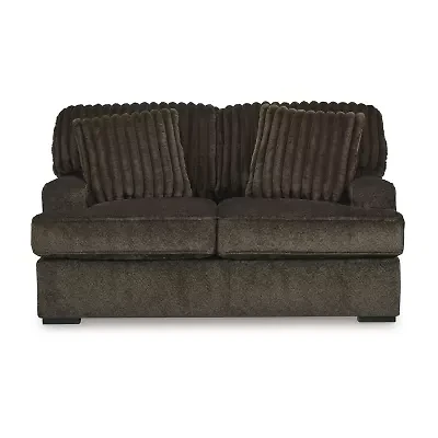 Signature Design by Ashley Aylesworth Loveseat in Dark Brown