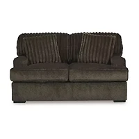 Signature Design by Ashley Aylesworth Loveseat in Dark Brown