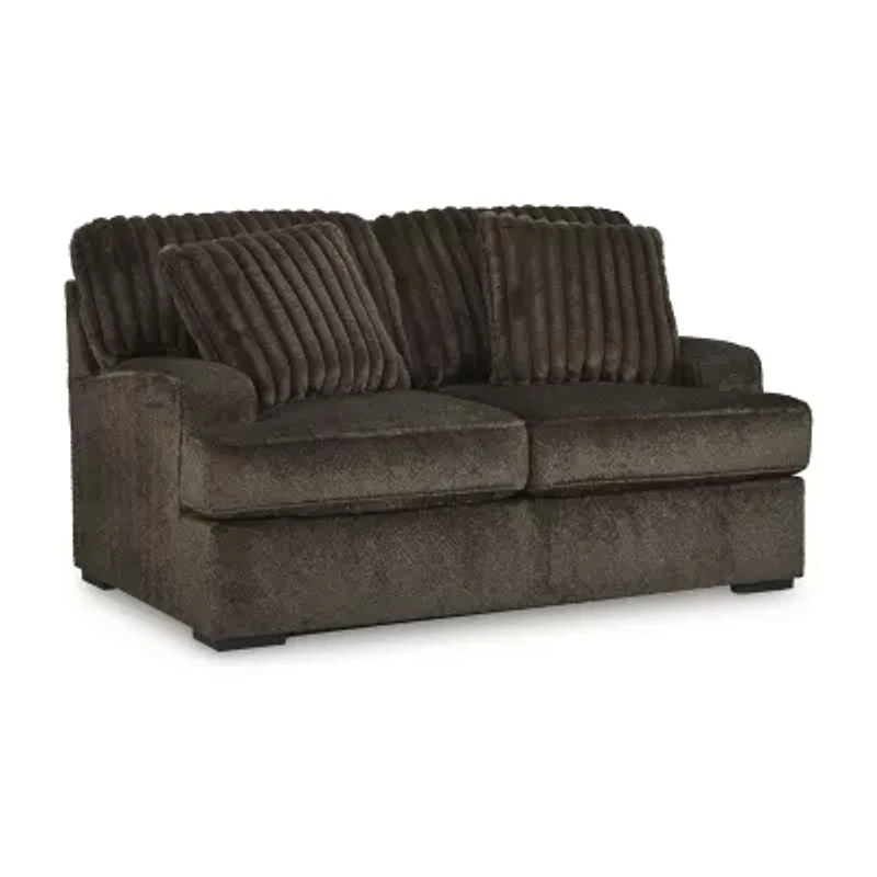 Signature Design by Ashley Aylesworth Loveseat in Dark Brown