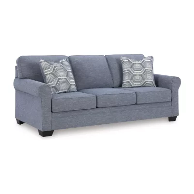 Signature Design by Ashley Carissa Manor Queen Sofa Sleeper in Blue