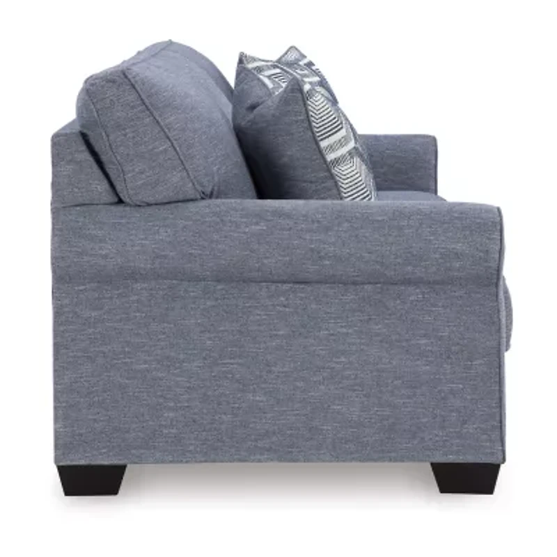 Signature Design by Ashley Carissa Manor Queen Sofa Sleeper in Blue