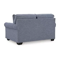 Signature Design by Ashley Carissa Manor Loveseat in Blue