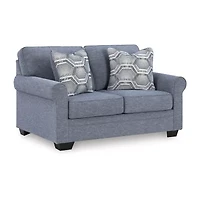 Signature Design by Ashley Carissa Manor Loveseat in Blue
