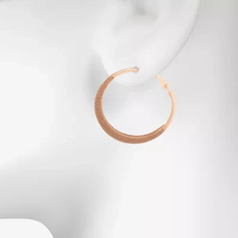 Bijoux Bar Delicates Womens 41.3mm Hoop Earrings