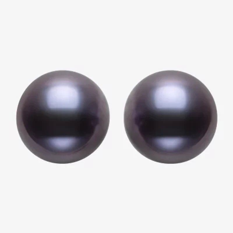 Cultured Freshwater Pearl Sterling Silver 8mm Ball Stud Earrings