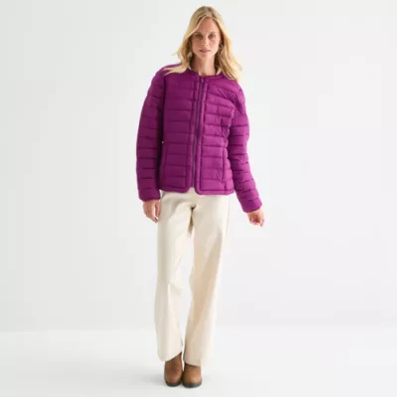 St. John's Bay Womens Heavyweight Puffer Jacket