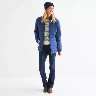 St. John's Bay Womens Heavyweight Puffer Jacket