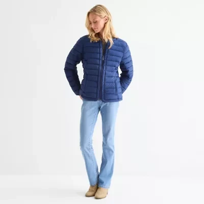 St. John's Bay Womens Heavyweight Puffer Jacket