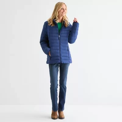 St. John's Bay Womens Heavyweight Puffer Jacket