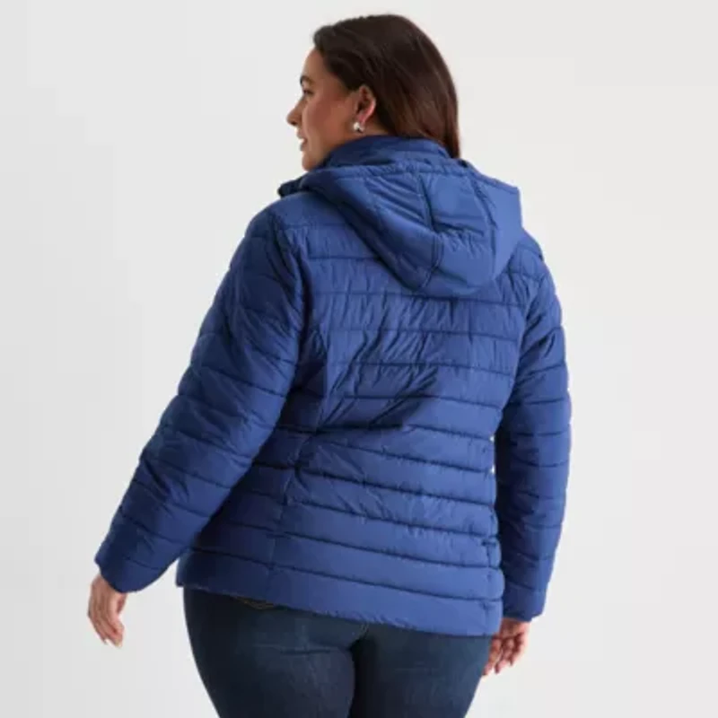 St. John's Bay Womens Heavyweight Plus Puffer Jacket