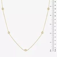 Diamond Addiction (G-H, Si2-I1) Womens White Diamond 10K Gold 16 Inch Strand Necklace
