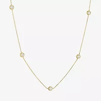 Diamond Addiction (G-H, Si2-I1) Womens White Diamond 10K Gold 16 Inch Strand Necklace