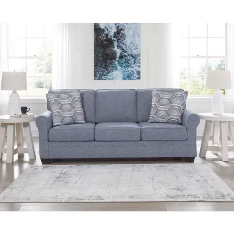 Signature Design by Ashley Carissa Manor Sofa in Blue