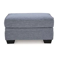 Signature Design by Ashley Carissa Manor Ottoman in Blue