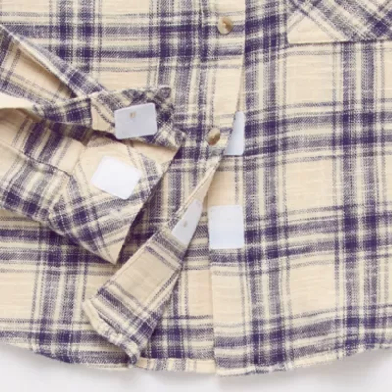 a.n.a Womens Easy-on + Easy-off Long Sleeve Regular Fit Button-Down Shirt