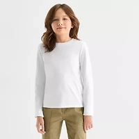 Thereabouts Little & Big Kid Girls Crew Neck Long Sleeve T-Shirt