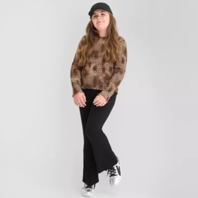 Thereabouts Little & Big Kid Girls Flare Full Length Leggings