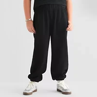 Xersion Fleece Little & Big Kid Girls Cinched High Rise Regular Fit Jogger Pant