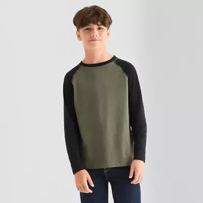 Thereabouts Little & Big Kid Boys Crew Neck Long Sleeve T-Shirt