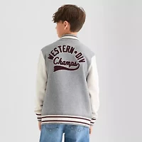 Thereabouts Little & Big Kid Boys Fleece Lightweight Varsity Jacket