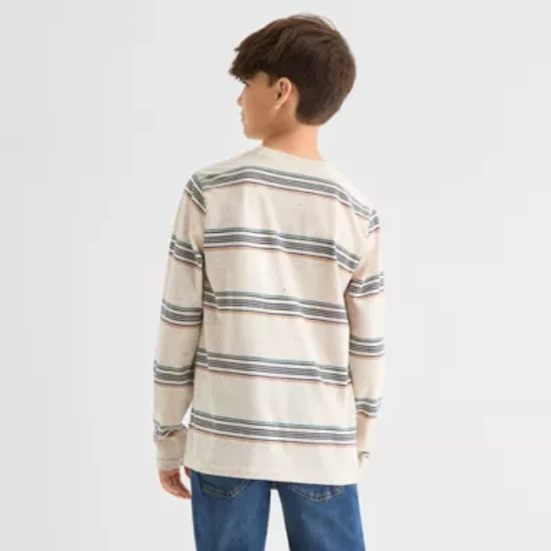 Thereabouts Little & Big Kid Boys Crew Neck Long Sleeve T-Shirt