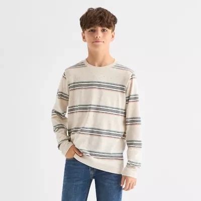Thereabouts Little & Big Kid Boys Crew Neck Long Sleeve T-Shirt