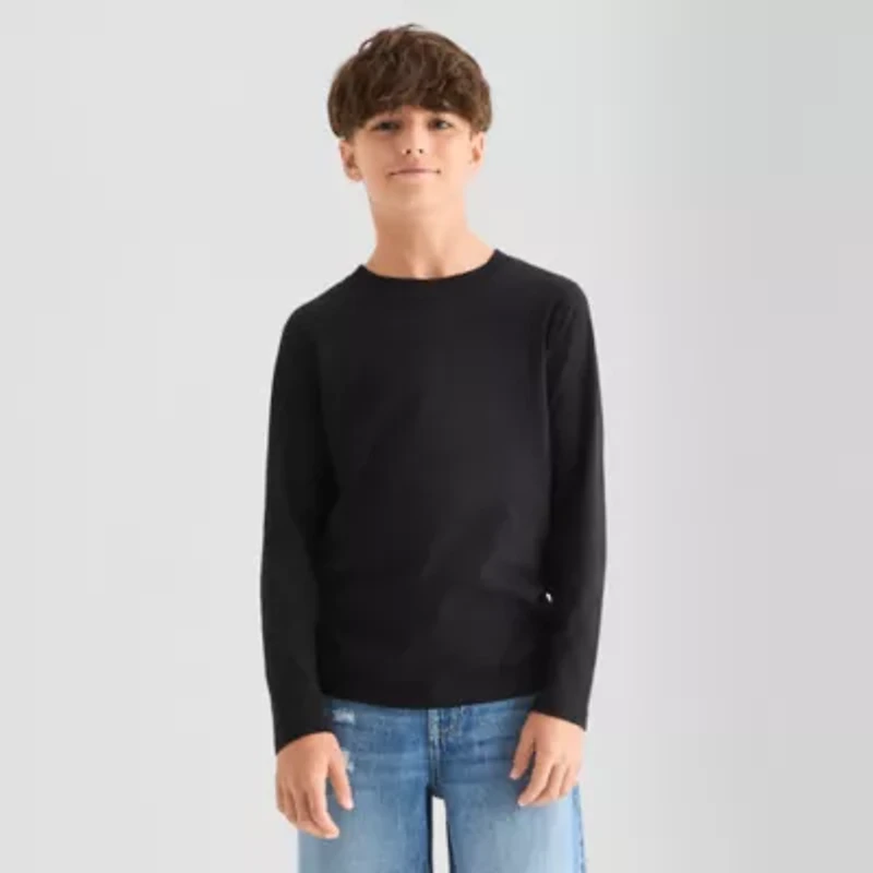 Thereabouts Little & Big Kid Boys Crew Neck Long Sleeve T-Shirt