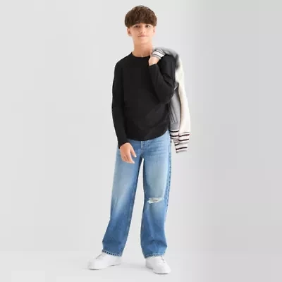 Thereabouts Little & Big Boys Crew Neck Long Sleeve T-Shirt