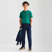 Xersion Double Knit Fleece Little & Big Kid Boys Tapered Regular Fit Fleece Pull-On Pant