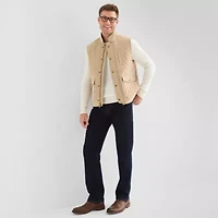 St. John's Bay Brushed Quilted Mens Heavyweight Puffer Vest