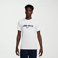Nike Mens Crew Neck Short Sleeve Regular Fit Graphic T-Shirt