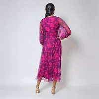 Rene by Ruiz Collection Womens Long Sleeve Evening Gown