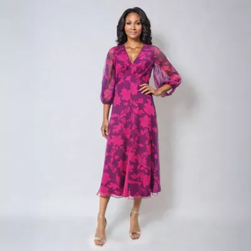 Rene by Ruiz Collection Womens Long Sleeve Evening Gown
