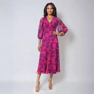 Rene by Ruiz Collection Womens Long Sleeve Evening Gown