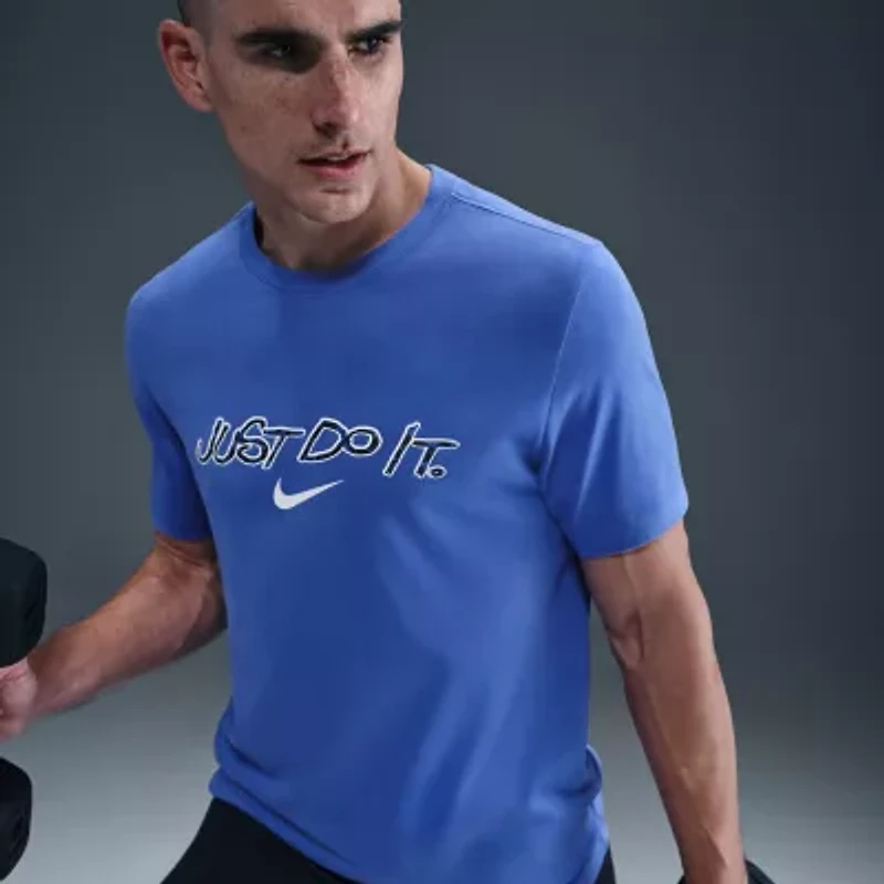 Nike Dri-Fit Mens Crew Neck Short Sleeve Regular Fit Graphic T-Shirt