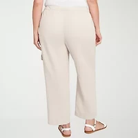 Alfred Dunner Copper Canyon Womens Plus Straight Ankle Pant