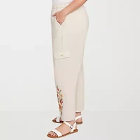 Alfred Dunner Copper Canyon Womens Plus Straight Ankle Pant