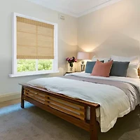 Home Basics Bayport Bamboo Cut-to-Width Light-Filtering Cordless Woven Wood Shade