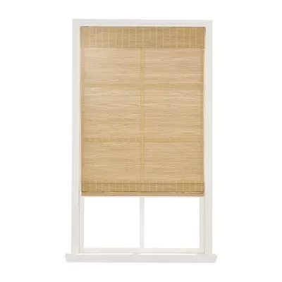 Home Basics Bayport Bamboo Cut-to-Width Light-Filtering Cordless Woven Wood Shade