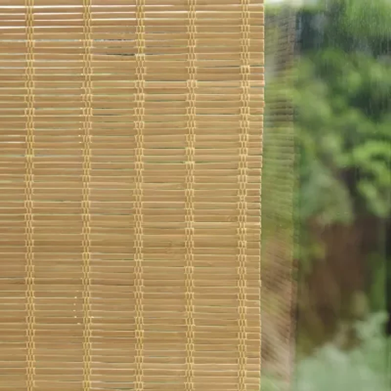 Home Basics Bayport Bamboo Cut-to-Width Light-Filtering Cordless Woven Wood Shade