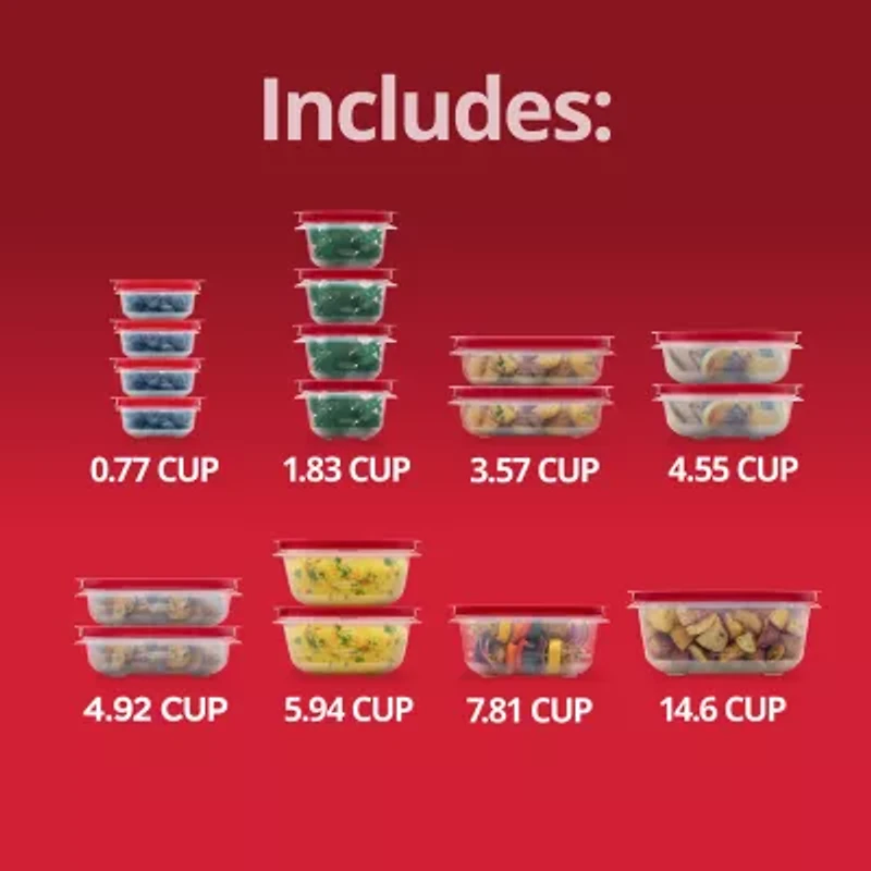 Rubbermaid Easy to Store 36-pc. Food Storage Set