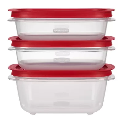 Rubbermaid Easy to Store 3-pc. Rectangle Food Storage Set