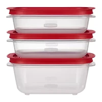 Rubbermaid Easy to Store 3-pc. Rectangle Food Storage Set
