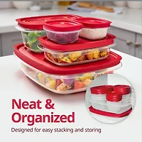 Rubbermaid Easy to Store 3-pc. Rectangle Food Storage Set